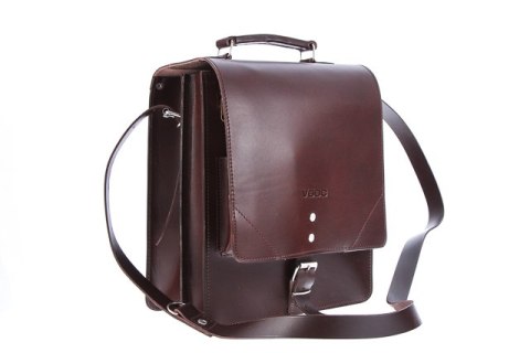 Raportówka 2-komorowa Vintage P37 BROWN