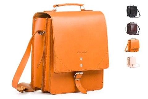 Raportówka 2-komorowa Vintage P37 BROWN