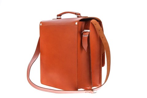 Raportówka 2-komorowa Vintage P37 BROWN