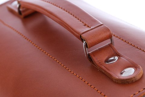 Raportówka 2-komorowa Vintage P37 BROWN