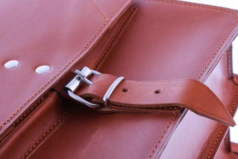 Raportówka 2-komorowa Vintage P37 BROWN