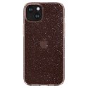 Etui case na iPhone 15 Plus Liquid Crystal Glitter - różowo przezroczyste