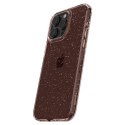Etui case na iPhone 15 Pro Max Liquid Crystal Glitter - różowo przezroczyste