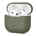 Etui ochronne silikonowe na słuchawki Apple AirPods 4 - oliwkowe