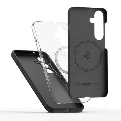 Etui pokrowiec na Samsung Galaxy S25 Edge Liquid Silicone MagSafe - czarne