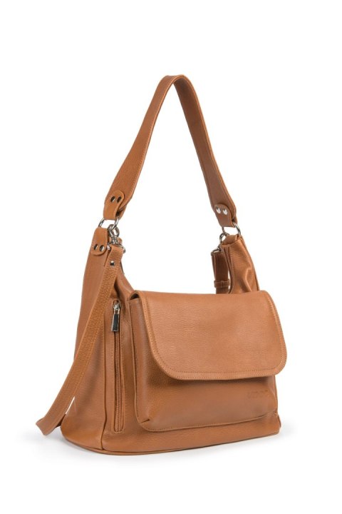 Torebka damska skórzana VOOC EP20 camel