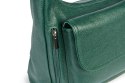 Zielona skórzana torebka na ramię EP20