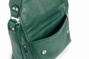 Zielona skórzana torebka na ramię EP20