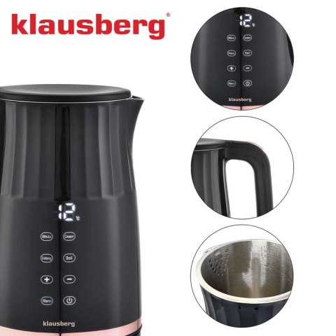 CZAJNIK ELEKTRYCZNY 1,7L KLAUSBERG KB-7896 LED REGULACJA TEMPERATURY