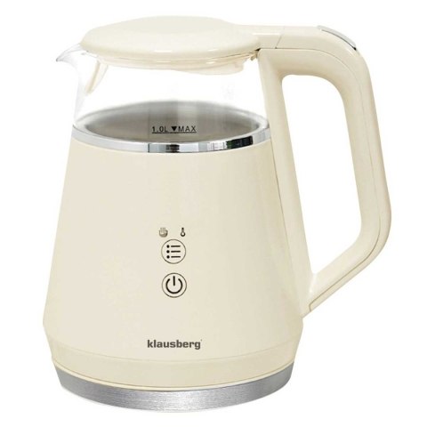 CZAJNIK ELEKTRYCZNY 1L KLAUSBERG KB-7893 LED REGULACJA TEMPERATURY
