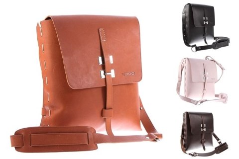 Designerska torba skóra Vintage P3 BLACK