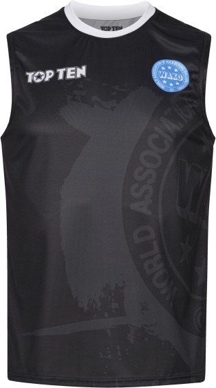 Koszulka bez rękawów do kick lightu TOP TEN (WAKO APPROVED)