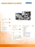 Płyta główna B850M GAMING PLUS WIFI6E AM5 4DDR5 mATX