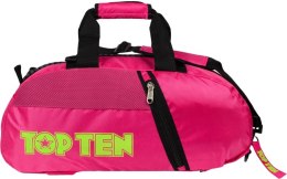 Torba sportowa TOP TEN z funkcją plecaka Neon różowa 55 cm x 29 cm x 27 cm