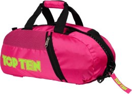 Torba sportowa TOP TEN z funkcją plecaka Neon różowa 55 cm x 29 cm x 27 cm
