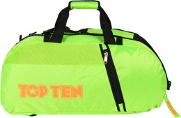 Torba sportowa TOP TEN z funkcją plecaka Neon zielona 55 cm x 29 cm x 27 cm
