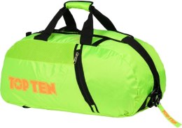 Torba sportowa TOP TEN z funkcją plecaka Neon zielona 55 cm x 29 cm x 27 cm