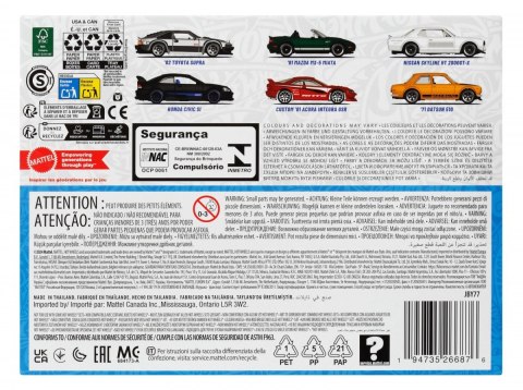 Samochody Streets of Japan 1:64 6-pak