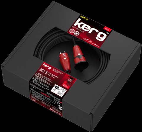 Przedł. KERG 3G1.5 40M CZARNY H05RRF PL guma EPR