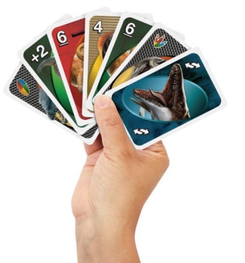 Gra UNO Jurassic World Odrodzenie