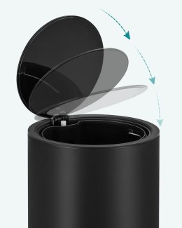 Kosz na śmieci ze stali czarny 3 L