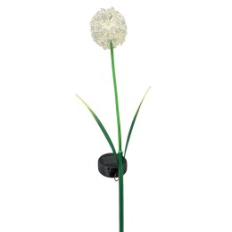 Ozdobny kwiat LED na patyku biały h70 cm