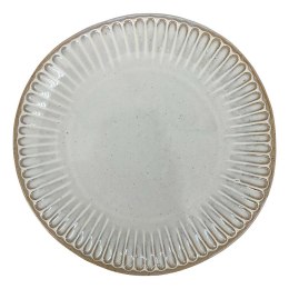 Talerz obiadowy ceramiczny szary Grau 21x21 cm