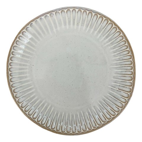 Talerz obiadowy ceramiczny szary Grau 21x21 cm
