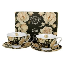 Zestaw 2 filiżanek Royal English Roses Black 250 ml