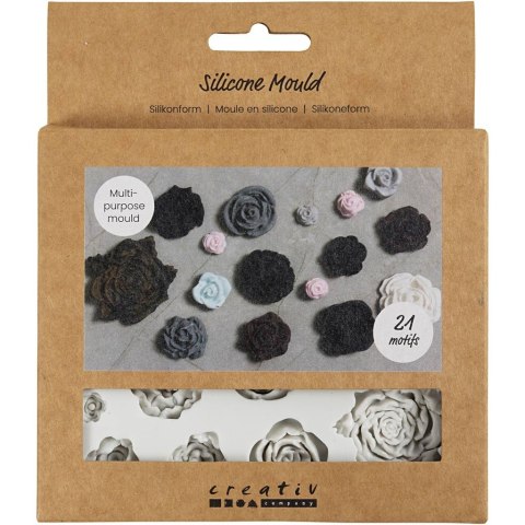 Foremka Silikonowa Różyczki 21 wzorów