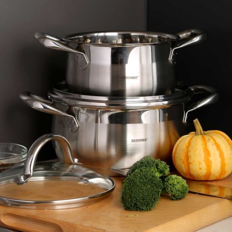 GARNEK STALOWY BERGNER 5,6L GOURMET LINE BG-6508