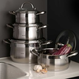 ZESTAW GARNKÓW STALOWYCH 8 ELEM. GOURMET LINE BG-6523