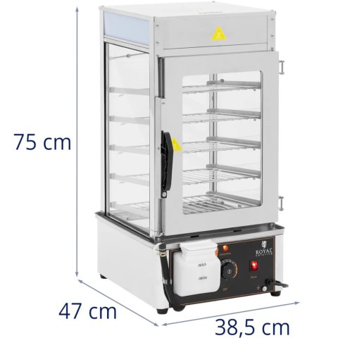 Parowar parowiec do pierogów 5 rusztów 30-110C 37 l 1250 W