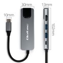 HUB Adapter USB-C 5w1 | USB-C PD 100W | 2xUSB | HDMI 4K | RJ45