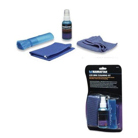 Manhattan Czyszczący zestaw do LCD 60ml płyn/pędzel/szmatka z mikrofibry