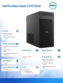 Komputer Dell Pro Max Tower T2 FCT2250 Win11Pro U7 265/32GB/1TB/Nvidia RTX 2000/No Wifi/Wireless Kb & Mouse/500W/vPro/3Y ProSupp