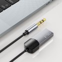 Adapter przejściówka audio AUX mini jack 3.5mm (męski) - Bluetooth - szary