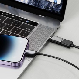 Adapter przejściówka iPhone Lightning (męski) - USB-A (żeński) OTG - czarny