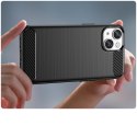 Etui elastyczny żelowy pokrowiec na tył plecki do iPhone 14 Plus Carbon Case - czarny
