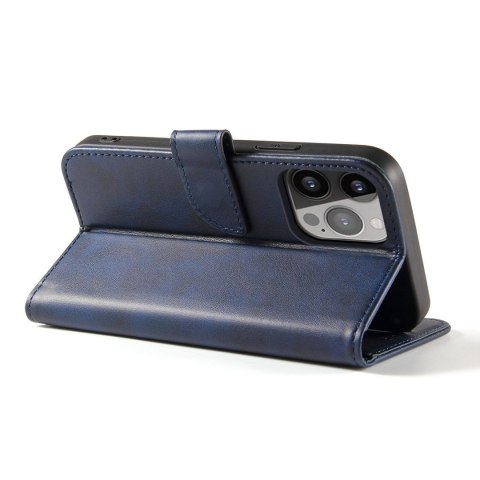 Etui pokrowiec z klapką portfel podstawka na Samsung Galaxy S23+ Magnet Case - niebieskie