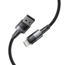 Kabel przewód USB-A - iPhone Lightning 12W 2.4A 2m - szary