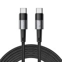 Kabel przewód USB-C PD 100W 5A 3m - szary