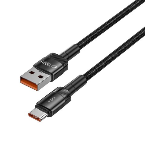 Kabel przewód USB-C - USB-A 100W 5A 0.5m - czarny