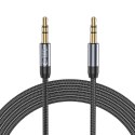 Kabel przewód audio AUX mini jack 3.5mm 1.5m - czarny