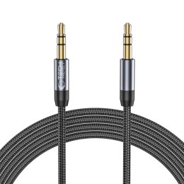 Kabel przewód audio AUX mini jack 3.5mm 1.5m - czarny