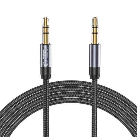 Kabel przewód audio AUX mini jack 3.5mm 1.5m - czarny
