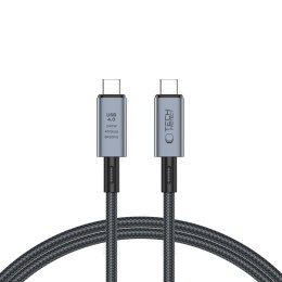 Kabel przewód szybki USB-C 4.0 PD 240W 8K 40Gbps 1m - szary