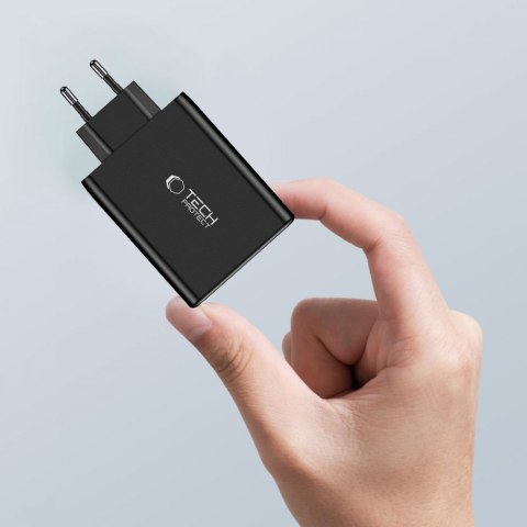 Ładowarka sieciowa GaN 3x USB-C PD USB-A QC 100W - biała