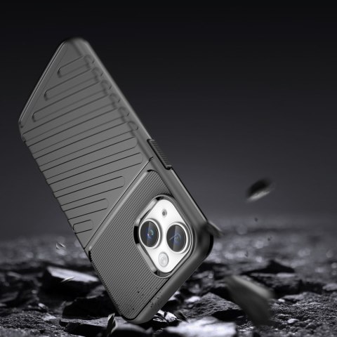 Pancerny pokrowiec etui na iPhone 14 Plus Thunder Case - czarny