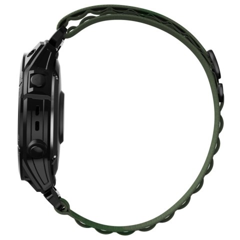Pasek do zegarka Garmin Fenix 5 / 6 / 6 Pro / 7 Nylon Pro - ciemnozielony
